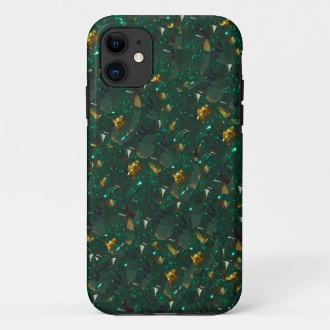 Coque Vert Speckled Or (Dos)