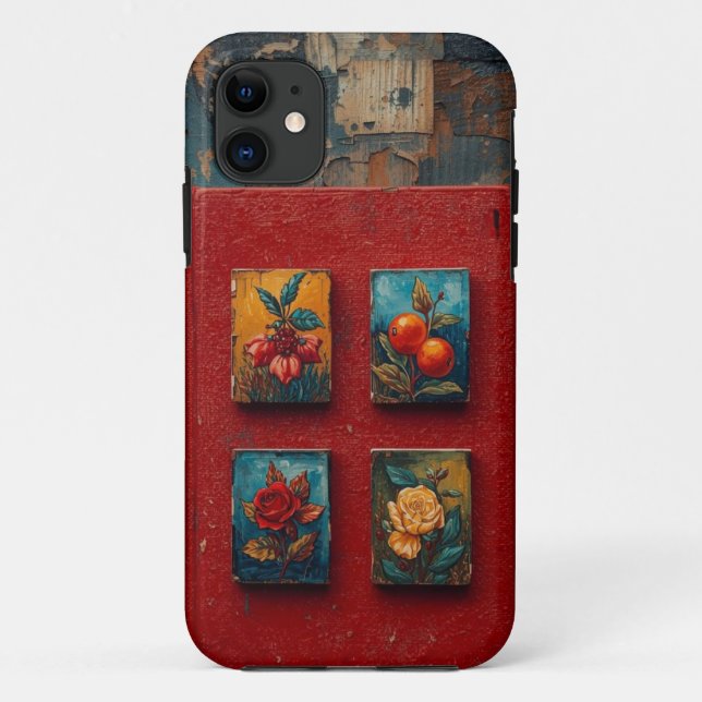 Coque vintage Botanical Art Mobile (Dos)
