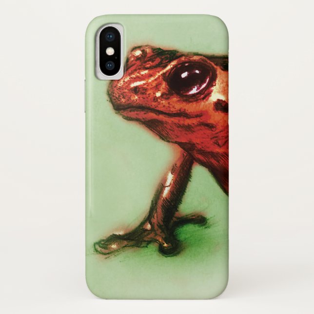 coque vintage iPhone - Grenouille (Dos)