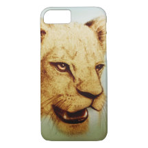 coque vintage iPhone - Lion