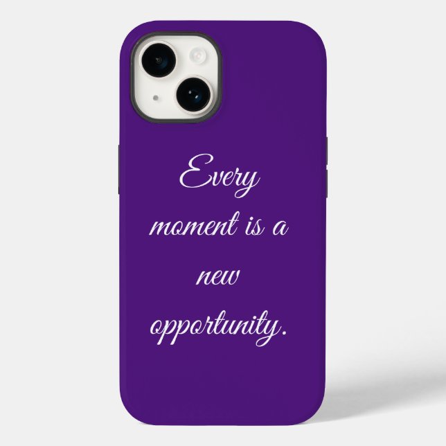 Coque violet iPhone 14. (Verso)