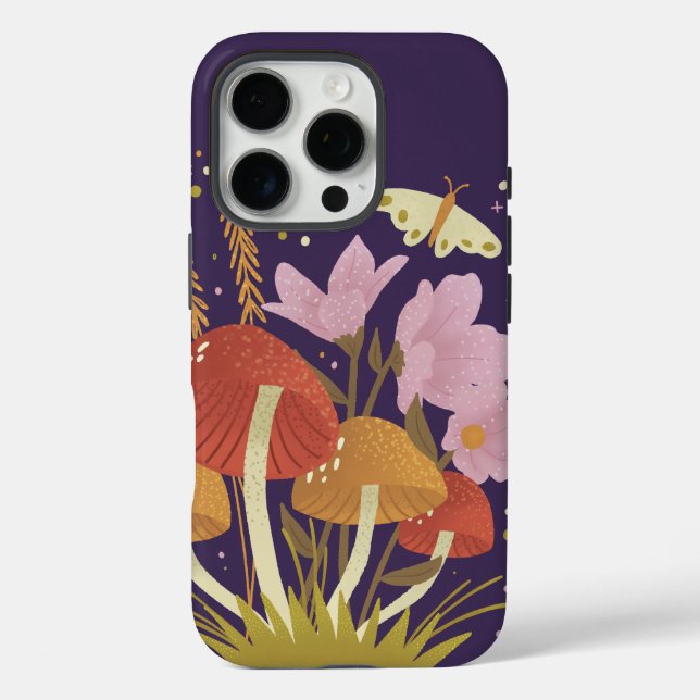 Coque Woodland Mushroom iPhone 16 Pro (Verso)