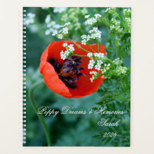 Coquelicot Rouge Macro   Journal Personnalisé Arti