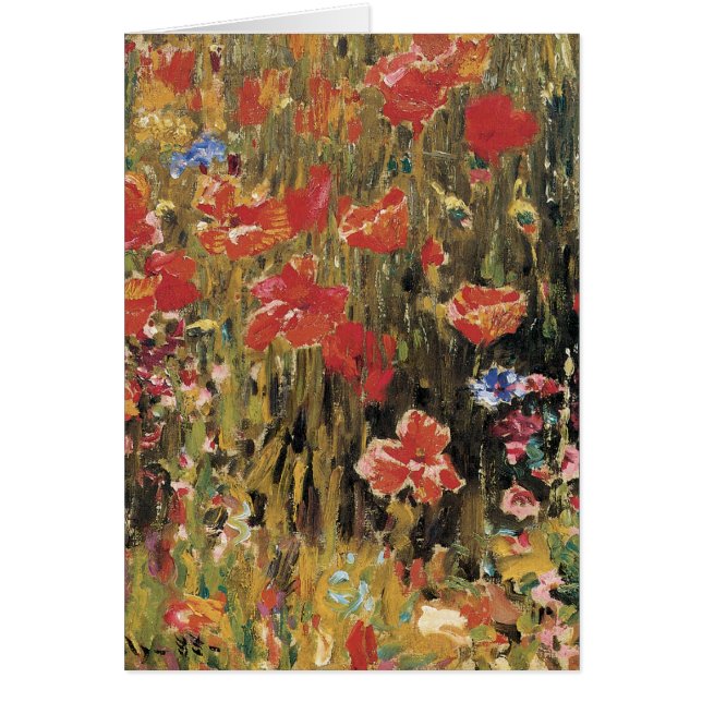 Coquelicots par Robert Vonnoh, Impressionnisme Vin (Devant)