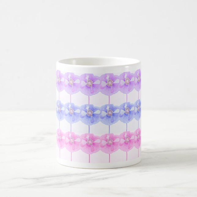 Coquelicots roses et violets bonbons ... mug (Centre)
