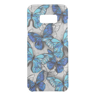Coquer Get Uncommon Samsung Galaxy S8 Plus Composition des White and Blue Butterflies