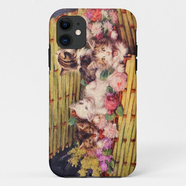 COQUES Case-Mate iPhone ねこと花束 (Dos)