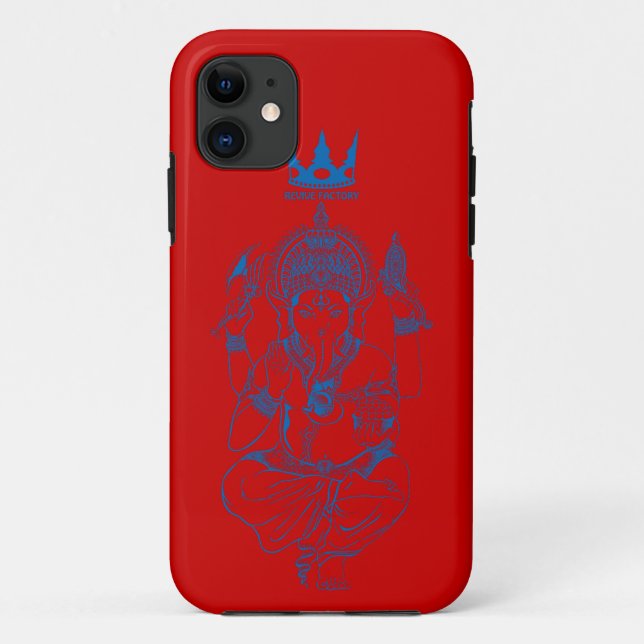 COQUES Case-Mate iPhone ガネーシャ(青) (Dos)