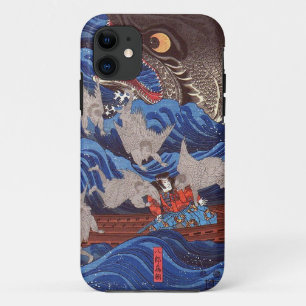 Coque iPhone 11 怪 物 鮫, 芳 requin-taupe, Kuniyoshi, Ukiyo-e 国