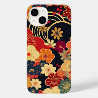 COQUE Case-Mate iPhone 日本の伝統的なヴィンテージデザインを使用したアート作品 花