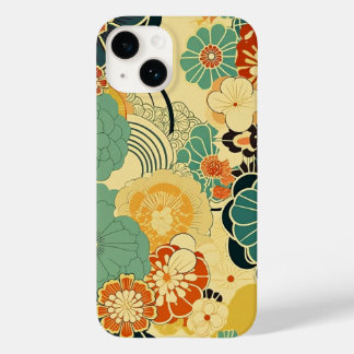 COQUE Case-Mate iPhone 日本の伝統的なヴィンテージデザインを使用したアート作品 花