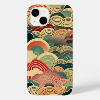 COQUE Case-Mate iPhone 日本の伝統的なヴィンテージデザインを使用したアート作品 雲