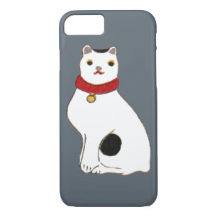 Coque iPhone 8/7 日本の猫の人形, poupée du chat japonais
