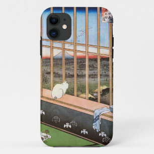 Coque Case-Mate Pour iPhone 猫と富士山, chat de 広重 et mont Fuji, Hiroshige, Ukiyo-e