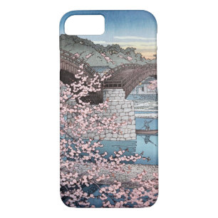 Etui iPhone Case-Mate 錦 帯 橋 春 宵, Printemps au Pont Kintai, Hasui Kawase