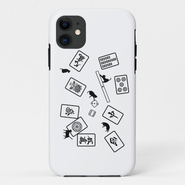 Coques Case-Mate iPhone 麻雀猫 mahjong cat (Dos)