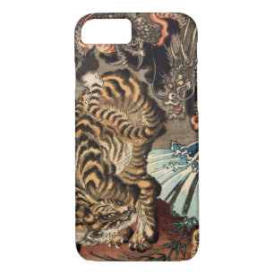 Coque Case-Mate iPhone 龍虎, tigre de 国芳 et dragon, Kuniyoshi, Ukiyo-e
