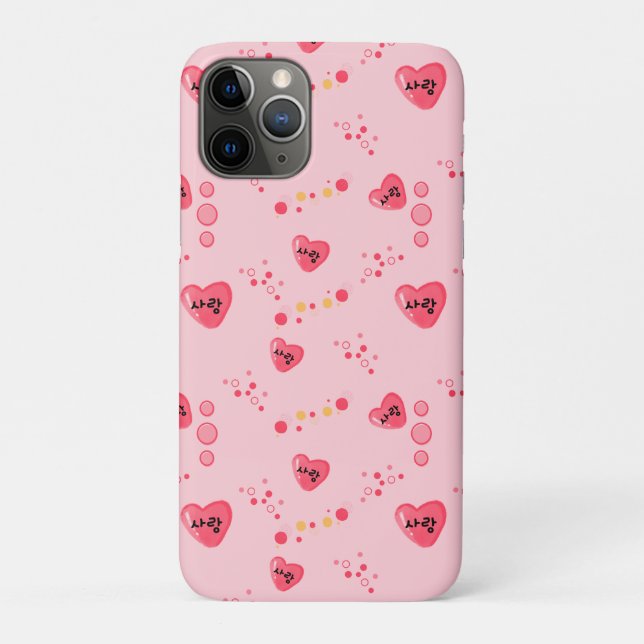 Coques Case-Mate iPhone 사랑 - LOVE en coréen (Dos)