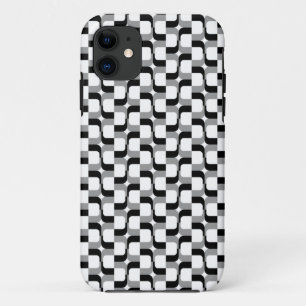 Coque iPhone 11 020614 - Gris et noir sur blanc