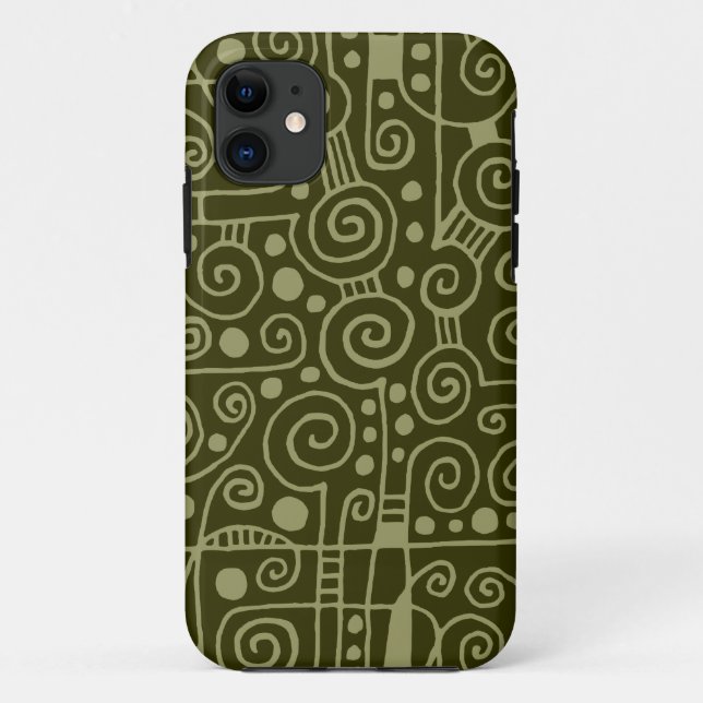 Coques Case-Mate iPhone 040512 - Kaki et Olive foncé (Dos)