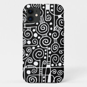 Etui iPhone Case-Mate 040512 - Noir sur blanc