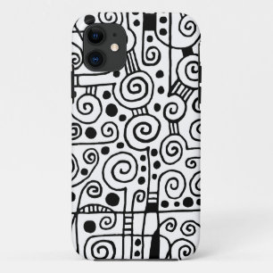 Coque Case-Mate Pour iPhone 040512 - Noir sur blanc