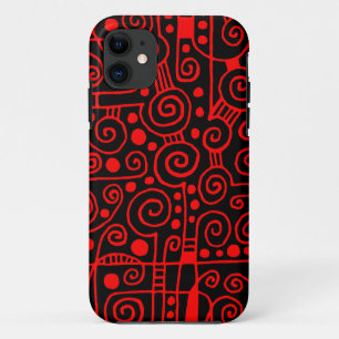 Coque Case-Mate iPhone 040512 - Rouge sur noir