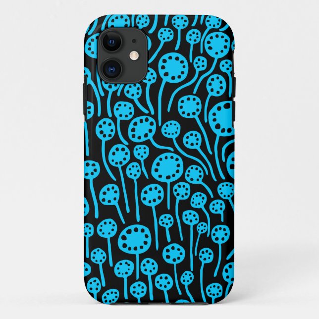 Coques Case-Mate iPhone 090512 bleu ciel sur noir (Dos)