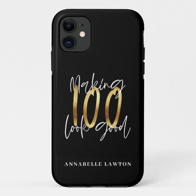 Coques Case-Mate iPhone 100 ans d'or (Dos)