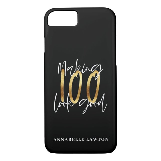 Coques Case-Mate iPhone 100 ans d'or (Dos)