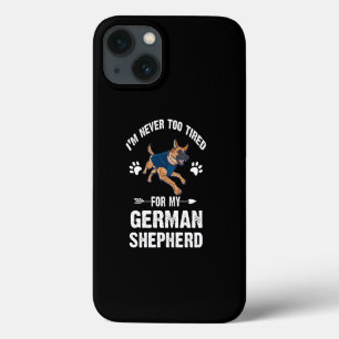 Case-Mate iPhone Case 10 Je ne suis jamais trop fatigué pour mon berger 