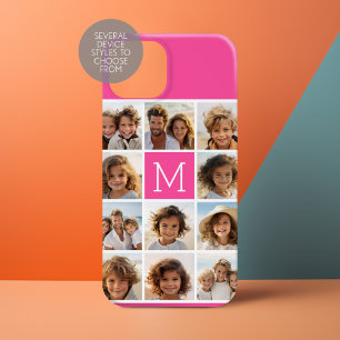 Coque Case-Mate iPhone 11 Collage de photos - Grille minimale avec texte