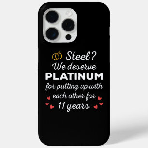 Coque Case-Mate iPhone 11e anniversaire Mariage I - Steel Funny Couple