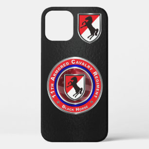 Case-Mate iPhone Case 11e régiment de cavalerie blindée "Cheval noir"