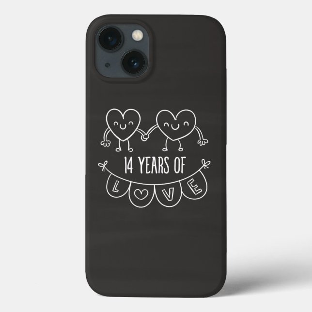 Coques Case-Mate iPhone 14e Anniversary Poison de Chalk Hearts (Verso)