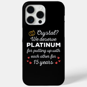 Coque Case-Mate iPhone 15ème anniversaire du Mariage I - Crystal Funny Co