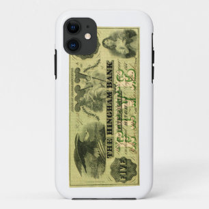 Coque iPhone 11 1860 Hingham Massachusetts Note à cinq dollars
