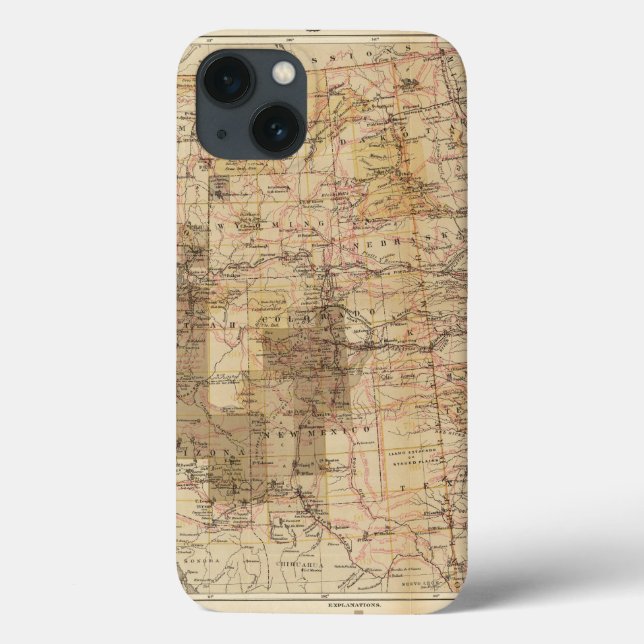Coques Case-Mate iPhone 1878 Carte des relevés géographiques américains 2 (Verso)