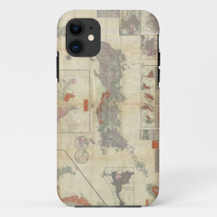 Coques Pour iPhone 1895 Meiji 28 Carte japonaise de l'Empire japonais