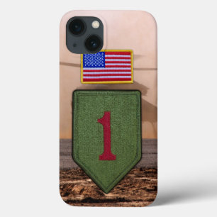 iPhone 13 Coque 1er infanterie gros vétérans rouges 1 vétérans