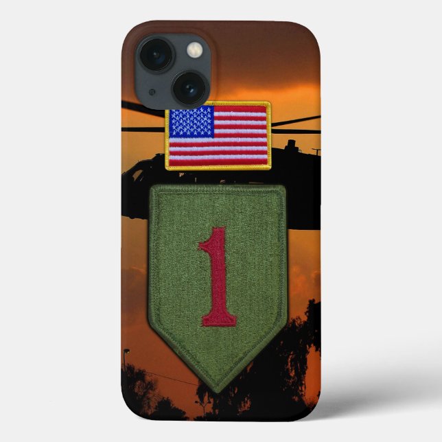 Coques Case-Mate iPhone 1ère infanterie grand rouge 1 vétérans vétérans vé (Verso)