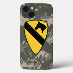 Etui iPhone 13 1re division de cavalerie Camo numérique "Première