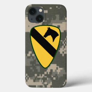 Etui iPhone 13 1re division de cavalerie Camo numérique "Première