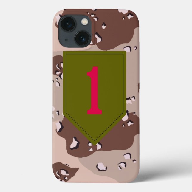 Coques Case-Mate iPhone 1re division d'infanterie "Le Grand Rouge" Désert (Verso)