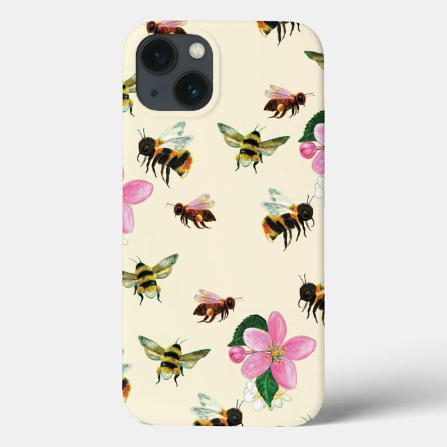 Coques Case-Mate iPhone 2022 Abeilles et bourdons (Verso)