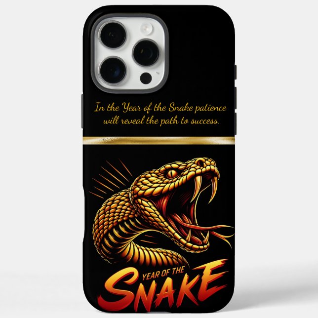 Coques Case-Mate iPhone 2025 : année des célébrations du serpent (Verso)
