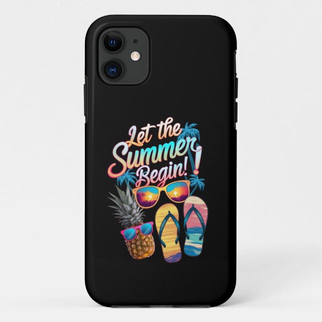 Coques Case-Mate iPhone 2025 Laissez l'été commencer 2025 Vacances d'été (Dos)