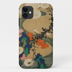 Etui iPhone Case-Mate 29. 菊花流水図, chrysanthème de 若冲 et courant, Jakuchū