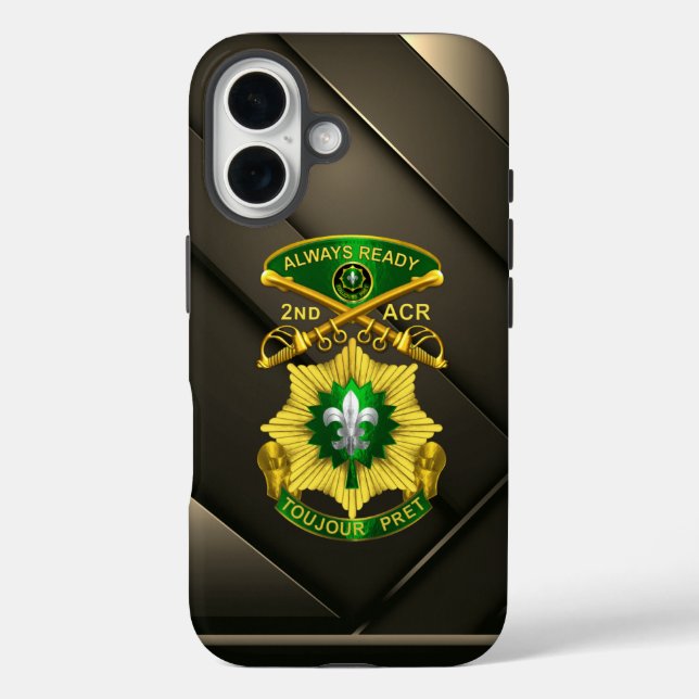 Coques Case-Mate iPhone 2e régiment de cavalerie blindée ACR (Verso)