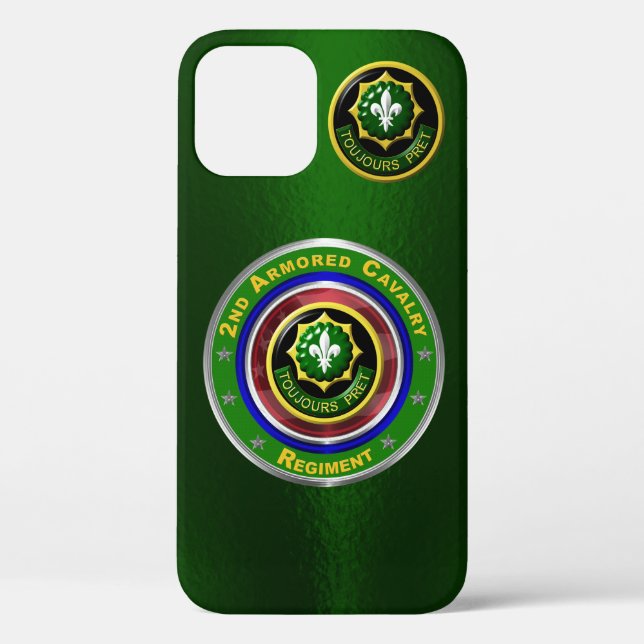 Coques Case-Mate iPhone 2e régiment de cavalerie blindée personnalisé (Verso)